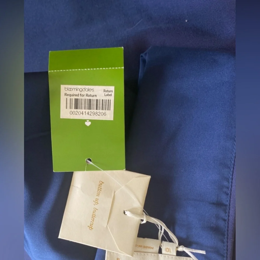 Kate Spade Rhys California Calling French Navy Blue Sleeveless Dress Size 10 NWT